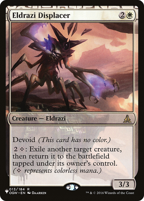 Eldrazi Displacer (LIST-OGW-13) - The List: (devoid)