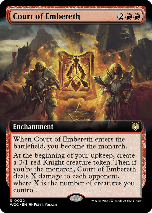 Court of Embereth (Extended Art) (WOC-032) - Wilds of Eldraine Commander: (Extended Art) Foil