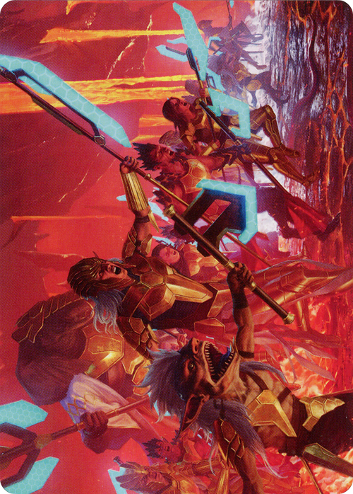 Roar of Resistance // Roar of Resistance (AONE-034) - Phyrexia: All Will Be One Art Series (Borderless) Foil