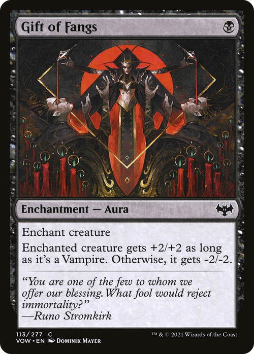 Gift of Fangs (VOW-113) - Innistrad: Crimson Vow Foil
