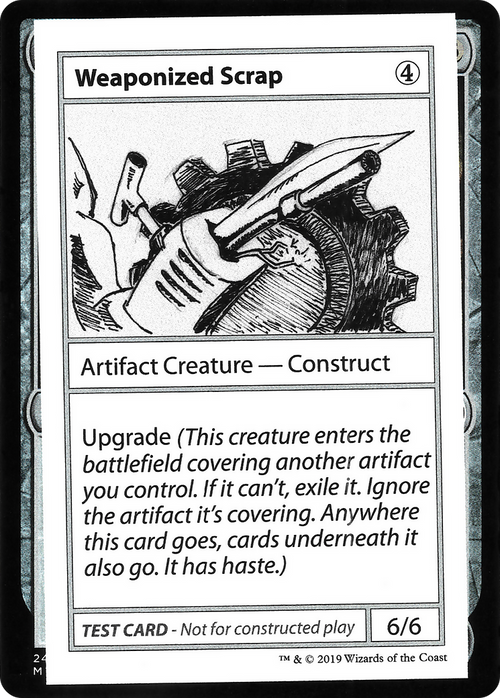 Weaponized Scrap (No PW Symbol) (CMB1-111) - Mystery Booster Playtest Cards 2021