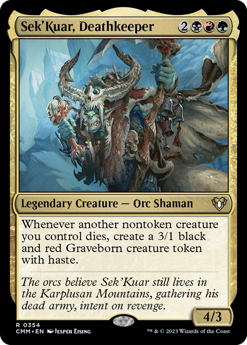 Sek'Kuar, Deathkeeper (CMM-354) - Commander Masters Foil