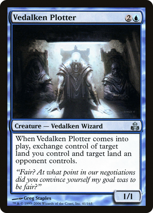 Vedalken Plotter (GPT-041) - Guildpact Foil