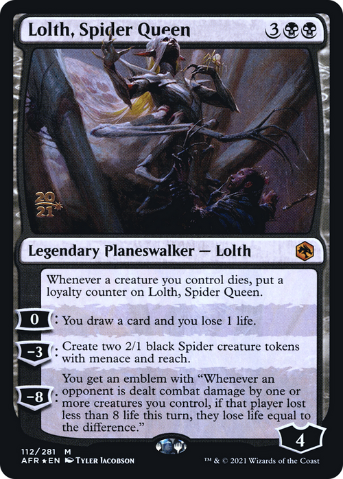 Lolth, Spider Queen (PRE-112S) - Adventures in the Forgotten Realms Promos Foil
