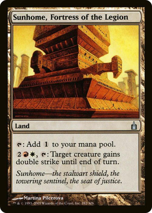 Sunhome, Fortress of the Legion (RAV-282) - Ravnica: City of Guilds Foil