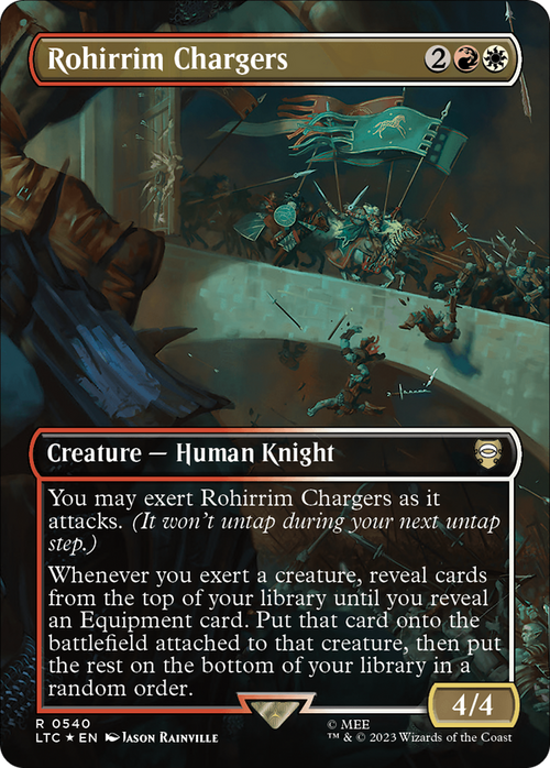 Rohirrim Chargers (Borderless) (Surge Foil) (LTC-540) - Tales of Middle-earth Commander Foil