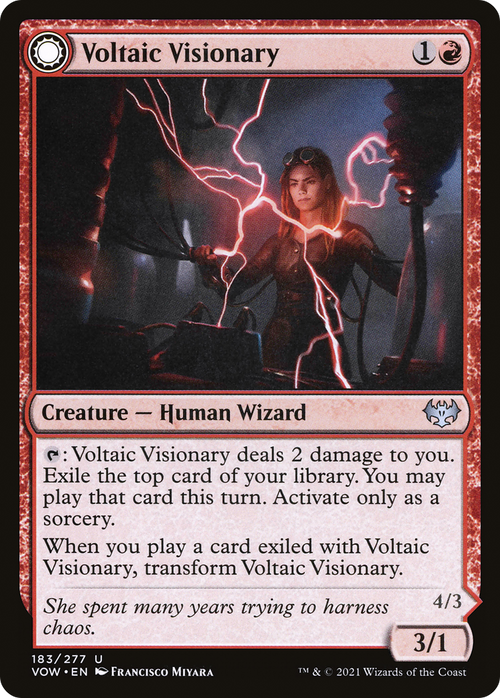 Voltaic Visionary (VOW-183) - Innistrad: Crimson Vow: (Double Faced Transform)
