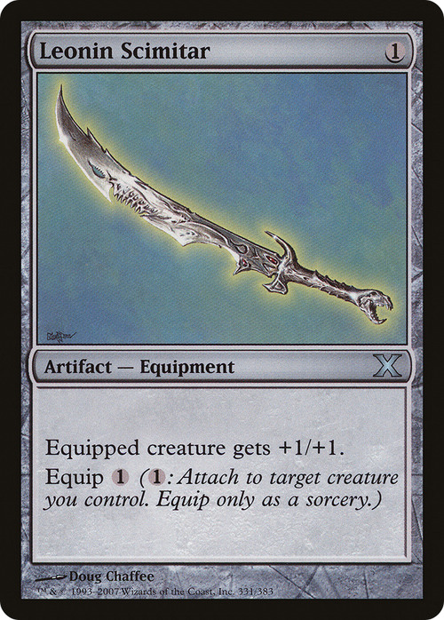 Leonin Scimitar (10E-331) - Tenth Edition