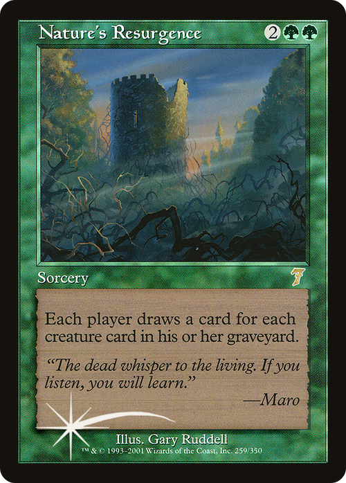 Nature's Resurgence (7ED-259) - 7th Edition Foil