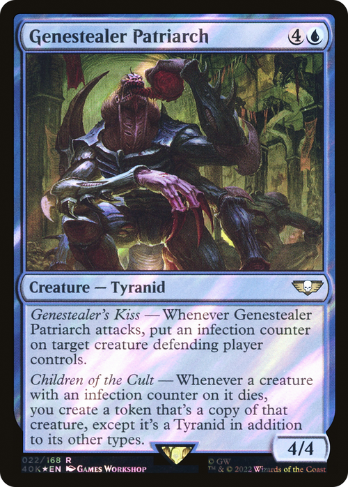 Genestealer Patriarch (Surge Foil) (40K-022) - Warhammer 40,000 Commander Foil