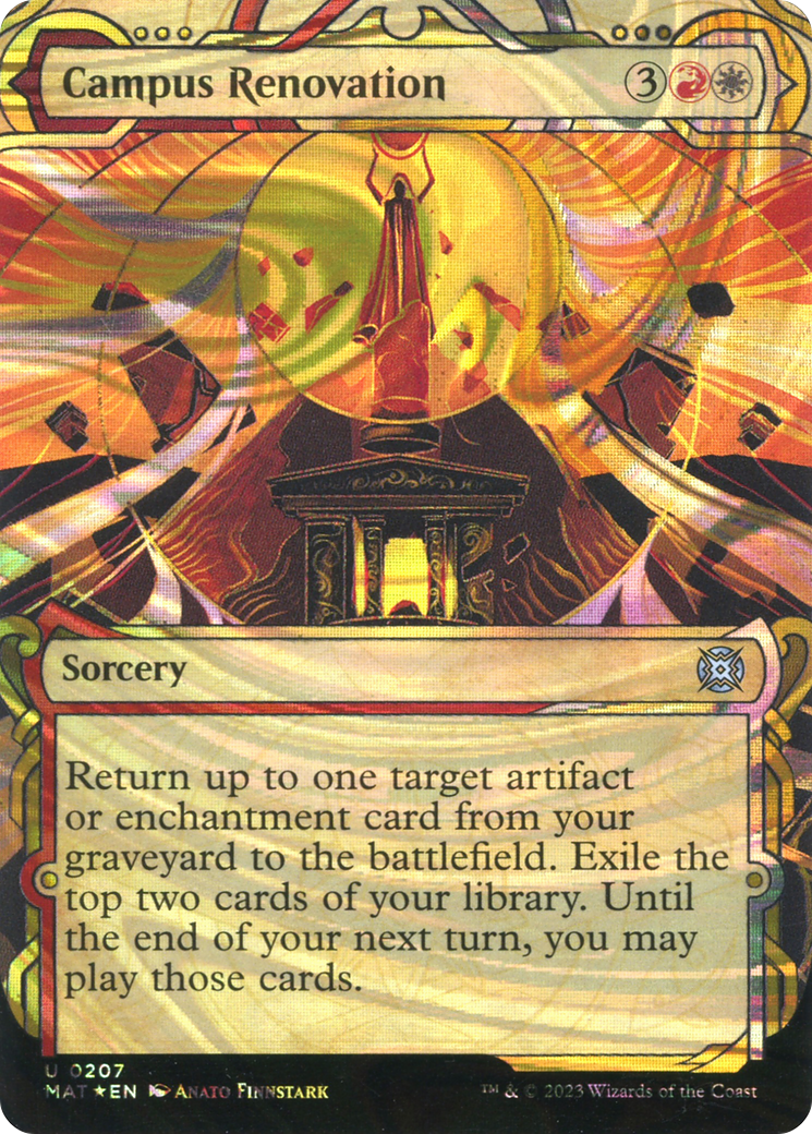 Campus Renovation (Halo Foil) (MAT-207) - March of the Machine: The Aftermath: (Showcase) (Borderless) Foil