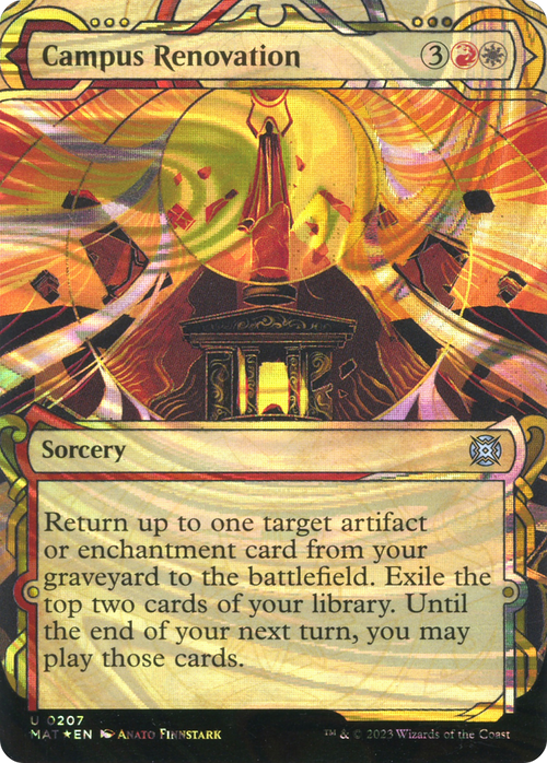 Campus Renovation (Halo Foil) (MAT-207) - March of the Machine: The Aftermath: (Showcase) (Borderless) Foil