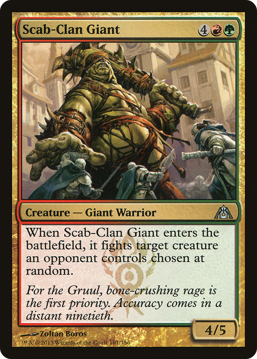 Scab-Clan Giant (DGM-101) - Dragon's Maze Foil