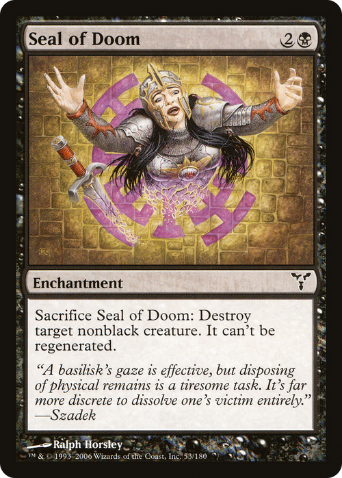 Seal of Doom (DIS-053) - Dissension Foil