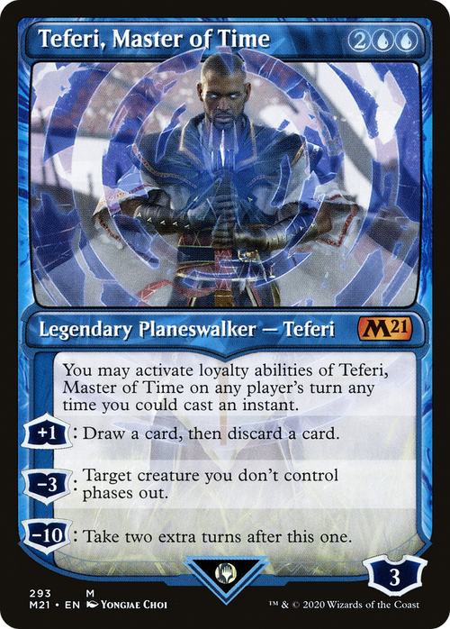 Teferi, Master of Time (Showcase) (293) (M21-293) - Core Set 2021: (Showcase)