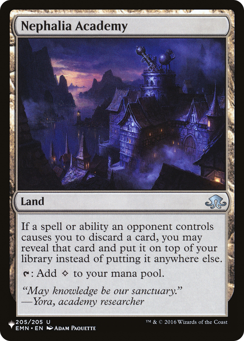 Nephalia Academy (LIST-EMN-205) - The List