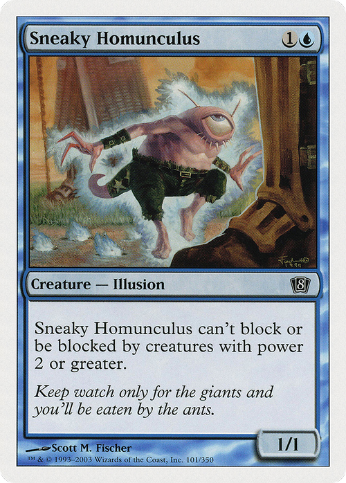 Sneaky Homunculus (8ED-101) - 8th Edition Foil