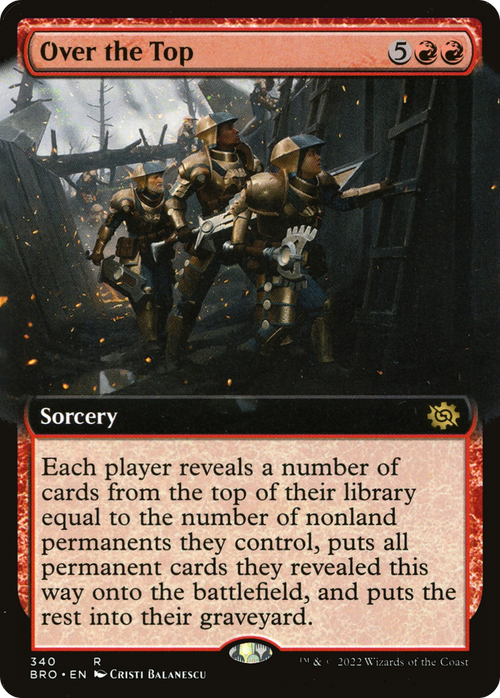 Over the Top (Extended Art) (BRO-340) - The Brothers' War: (Extended Art)