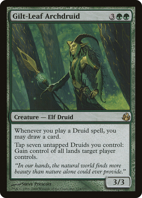 Gilt-Leaf Archdruid (MOR-124) - Morningtide Foil