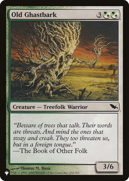 Old Ghastbark (LIST-SHM-232) - The List