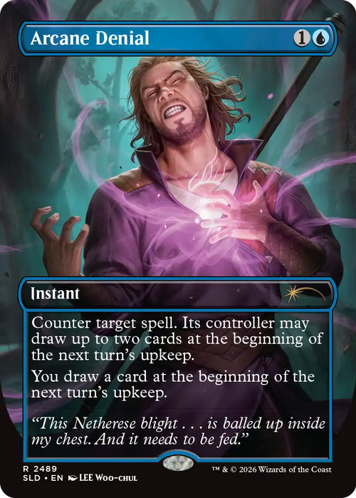 Arcane Denial (SLD-2489) - undefined (Borderless) Foil