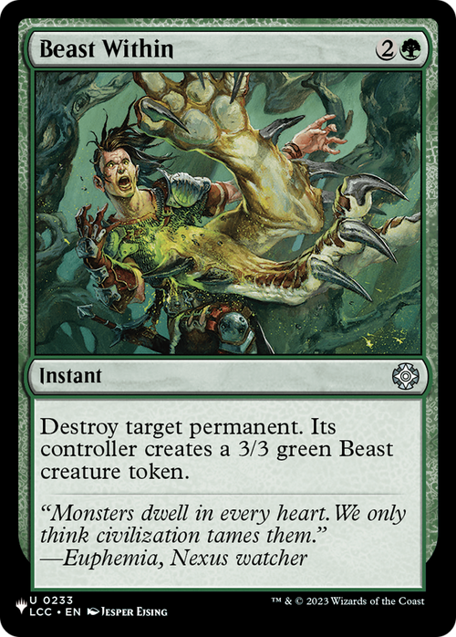 Beast Within (LCC) (LIST-233) - The List