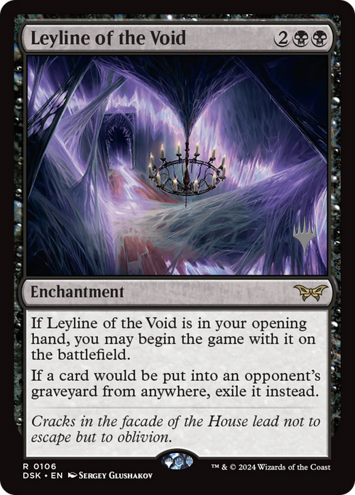 Leyline of the Void (PPDSK-106) - Duskmourn: House of Horror Promos