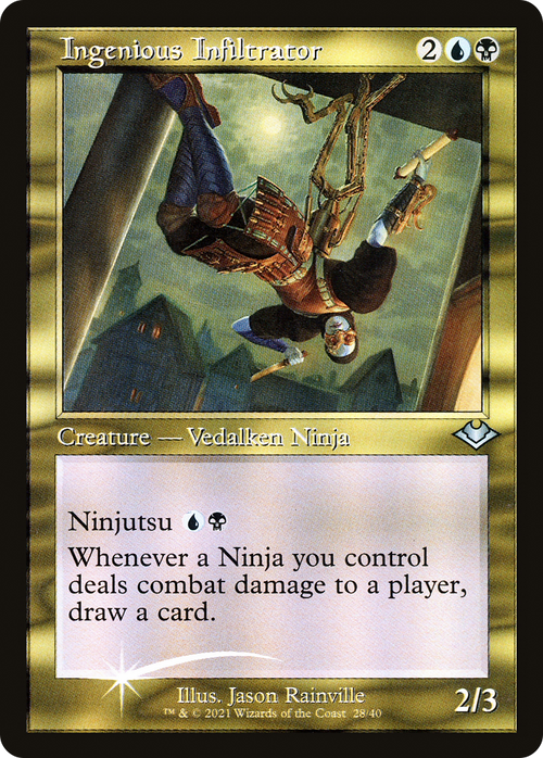 Ingenious Infiltrator (Retro Frame) (MH1-028) - Modern Horizons 1 Timeshifts Etched Foil