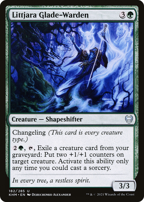 Littjara Glade-Warden (KHM-182) - Kaldheim Foil