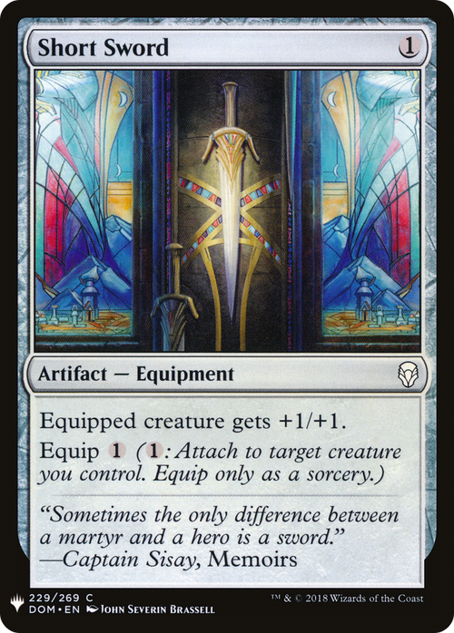 Short Sword (LIST-DOM-229) - The List