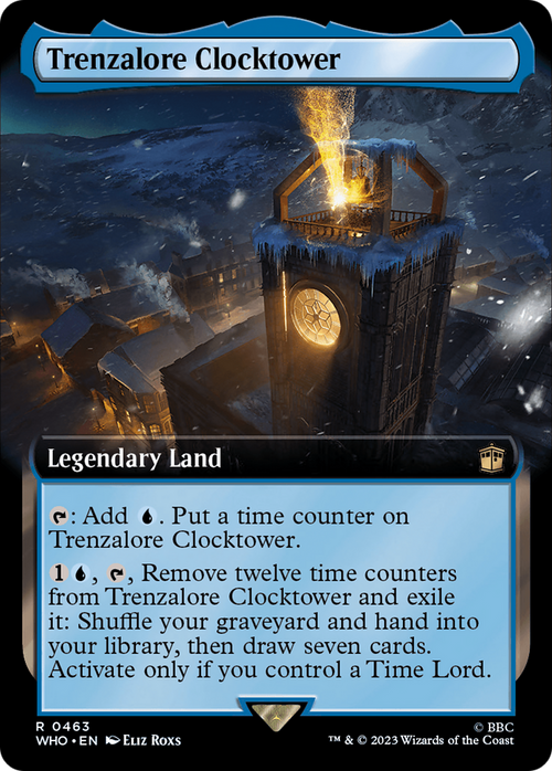 Trenzalore Clocktower (Extended Art) (WHO-463) - Doctor Who: (Extended Art) Foil