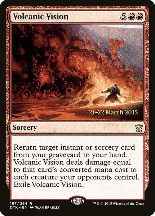 Volcanic Vision (PRE-167S) - Dragons of Tarkir Promos Foil