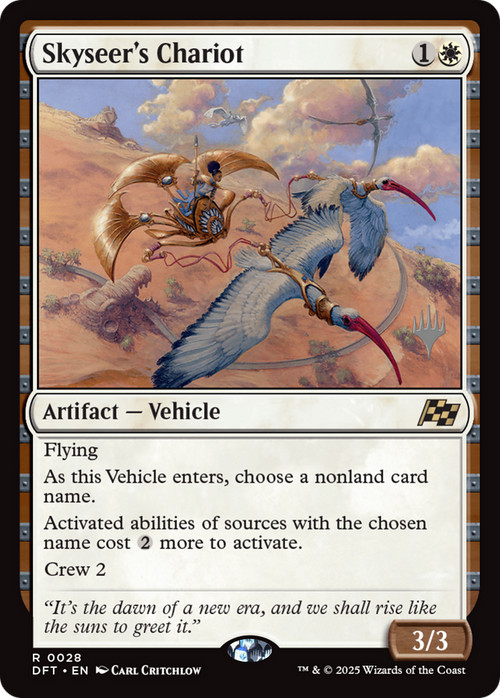 Skyseer's Chariot (PPDFT-28P) - Promo Pack: Aetherdrift Foil