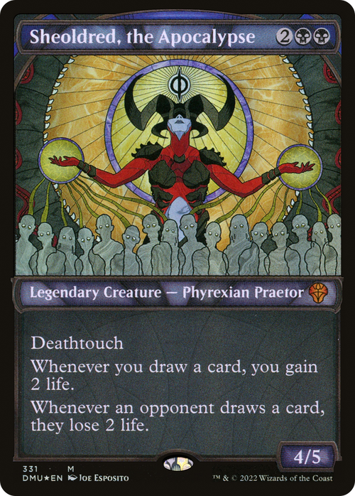 Sheoldred, the Apocalypse (Textured Foil) (DMU-331) - Dominaria United: (Showcase) Foil