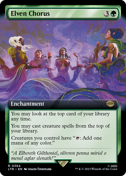 Elven Chorus (Extended Art) (LTR-364) - The Lord of the Rings: Tales of Middle-earth: (Extended Art)