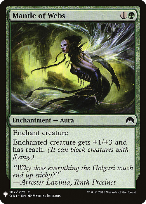 Mantle of Webs (LIST-ORI-187) - The List