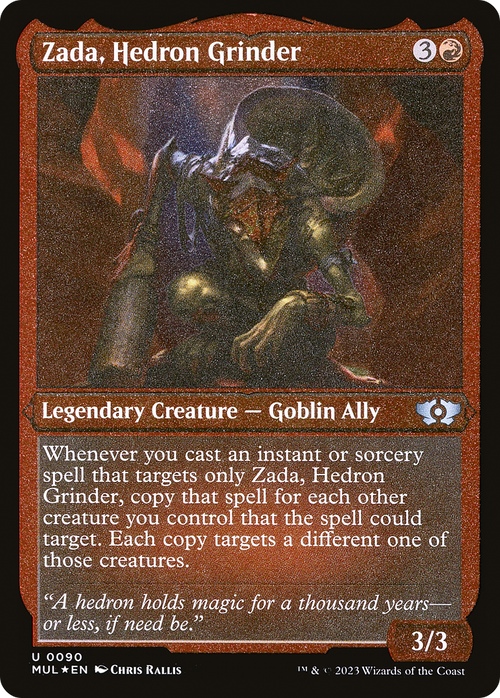Zada, Hedron Grinder (Foil Etched) (MUL-090) - Multiverse Legends Foil