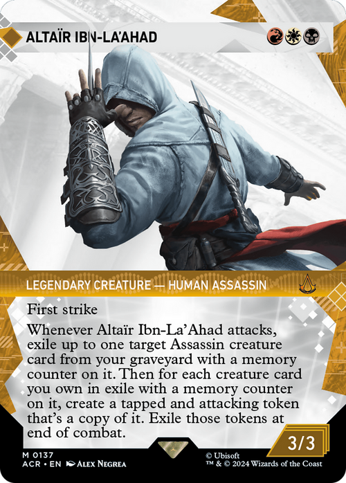 Altair Ibn-La'Ahad (Showcase) (ACR-137) - Assassin's Creed: (Showcase) (Borderless) Foil