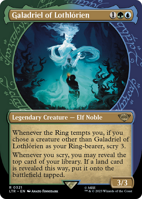 Galadriel of Lothlorien (Showcase) (LTR-321) - The Lord of the Rings: Tales of Middle-earth: (Showcase) (Borderless)