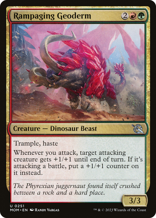 Rampaging Geoderm (MOM-251) - March of the Machine Foil
