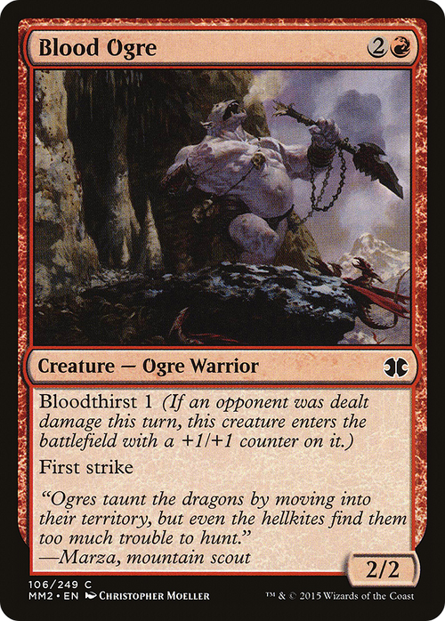 Blood Ogre (MM2-106) - Modern Masters 2015 Foil
