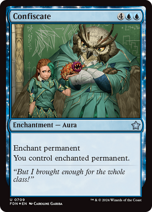 Confiscate (FDN-709) - Foundations: (enchantment) Foil