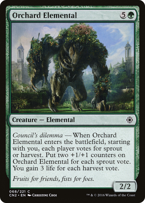 Orchard Elemental (CN2-068) - Conspiracy: Take the Crown Foil