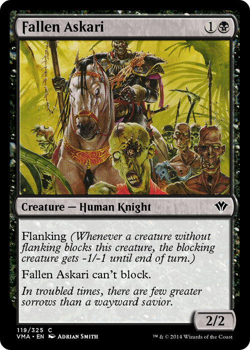 Fallen Askari (VMA-119) - Vintage Masters Foil