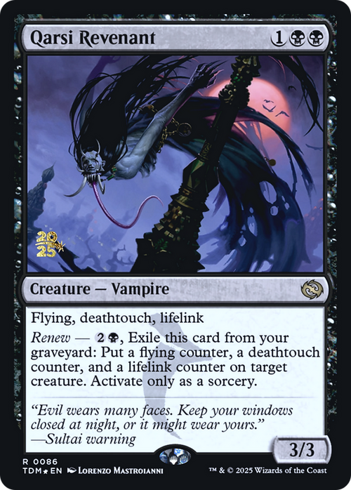 Qarsi Revenant (PRE-86S) - Prerelease Cards Foil
