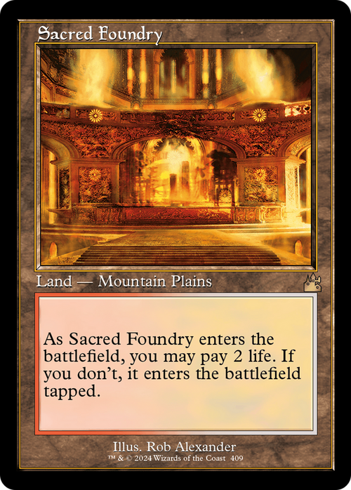 Sacred Foundry (Retro Frame) (RVR-409) - Ravnica Remastered