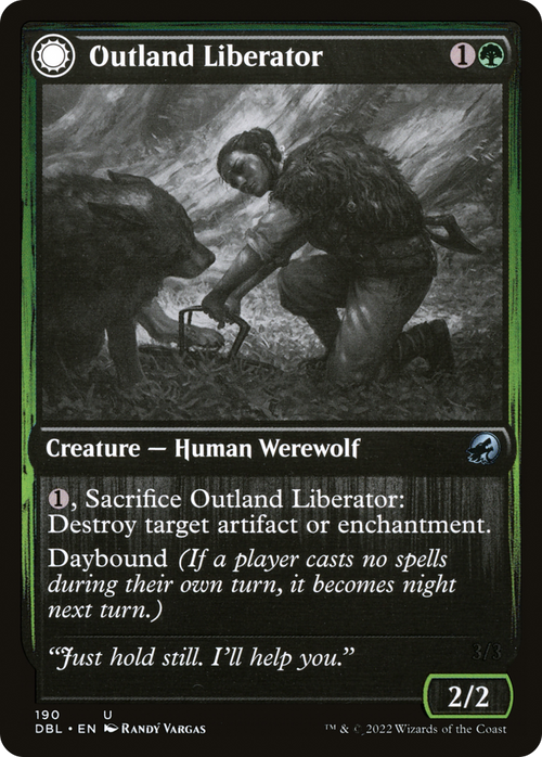 Outland Liberator (DBL-190) - Innistrad: Double Feature: (Double Faced Transform) Foil