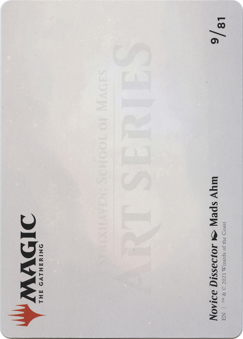 Novice Dissector // Novice Dissector (ASTX-009) - Strixhaven Art Series (Borderless)