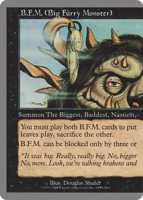 B.F.M. (Big Furry Monster) (28) (UGL-028) - Unglued