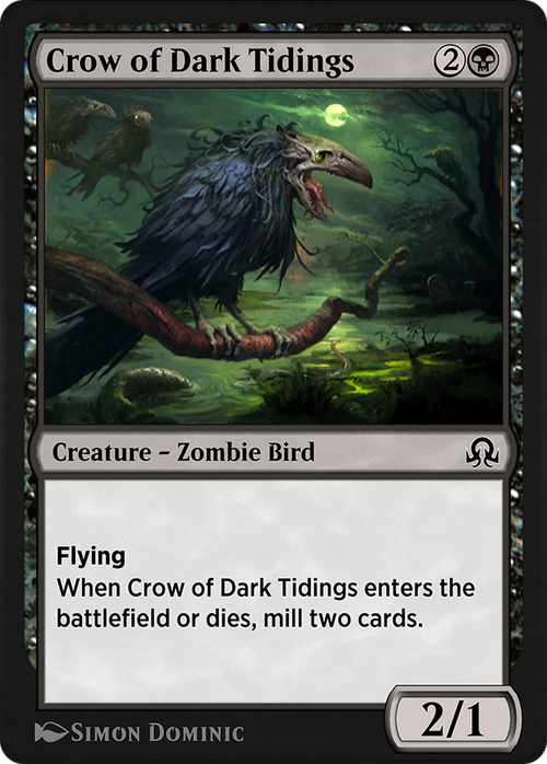 Crow of Dark Tidings (SIR-104) - Shadows over Innistrad Remastered